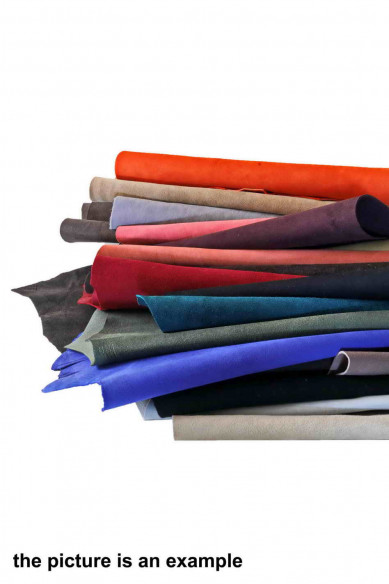 SUEDE and NUBUCK leather SCRAPS random assortment medium size, solid colors, various colors   1 lbs - 1,7 lbs - 2 lbs - 4 lbs