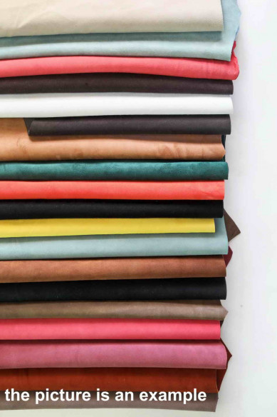 SUEDE and NUBUCK leather SCRAPS random assortment medium size, solid colors, various colors   1 lbs - 1,7 lbs - 2 lbs - 4 lbs