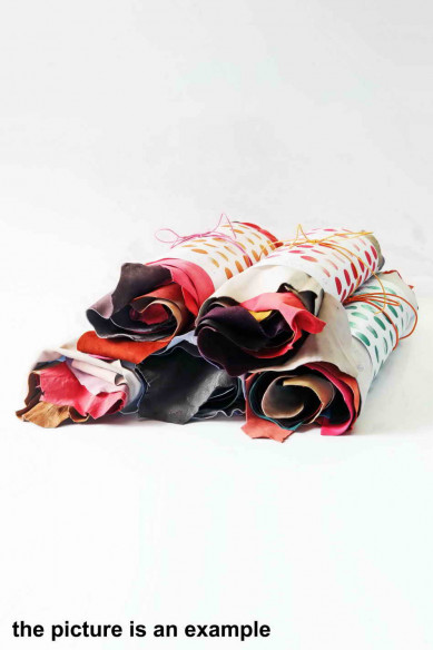 SUEDE and NUBUCK leather SCRAPS random assortment medium size, solid colors, various colors   1 lbs - 1,7 lbs - 2 lbs - 4 lbs