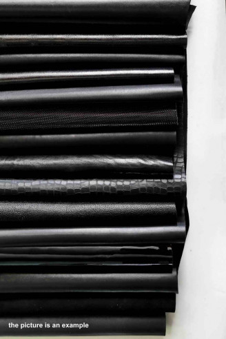 Random assortment BLACK LEATHER...
