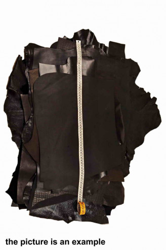 Random assortment BLACK LEATHER...