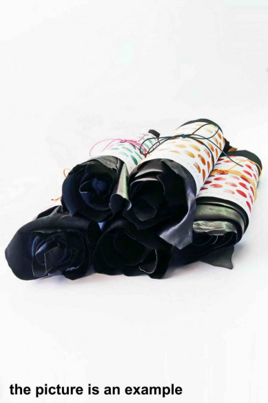 Random assortment BLACK LEATHER medium size cutouts - smooth and textured, various finishings  1 lbs - 1,7 lbs - 2 lbs - 4 lbs