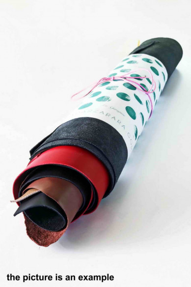 Leather PIECES - big size cutouts - solid colors, smooth or printed, various finishings, WINTER colors