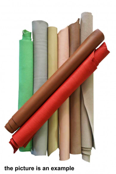 Leather PIECES - big size cutouts - solid colors, smooth or printed, various finishings, SUMMER colors