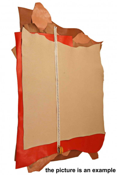 Leather PIECES - big size cutouts - solid colors, smooth or printed, various finishings, SUMMER colors