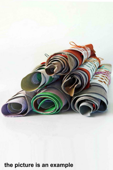 Leather PIECES - big size cutouts - solid colors, smooth or printed, various finishings, SUMMER colors