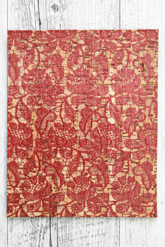 CORK sheets, made in Italy, dark pink...