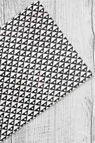 CORK sheets - pieces , made in Italy, black/white geometric figures print  4 x 6" / 8 x 10" / 12 x 12"