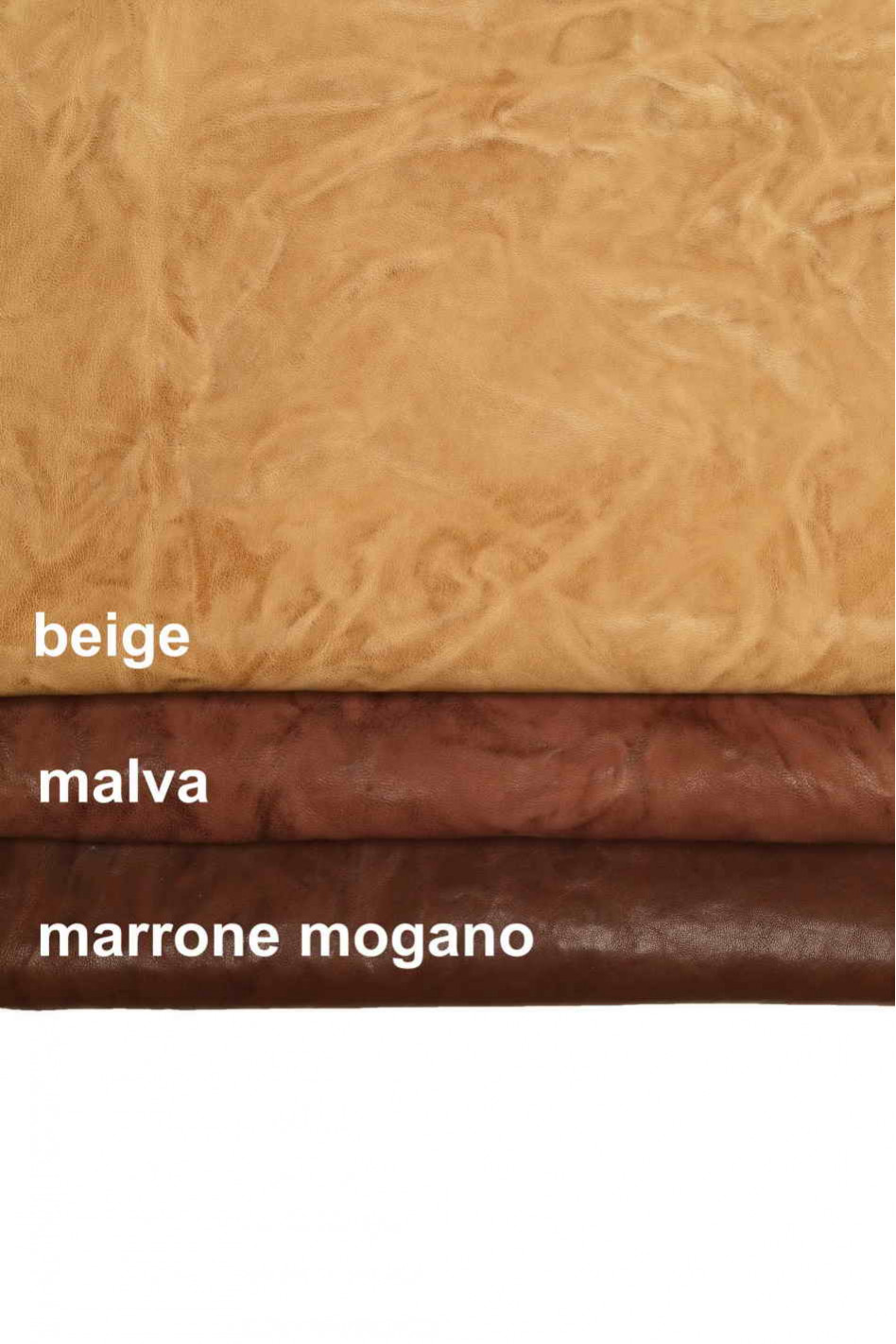 Genuine leather hide vegetable WASHED NAPPA sheepskin malva beige brown  wrinkled sheep soft distressed italian skin