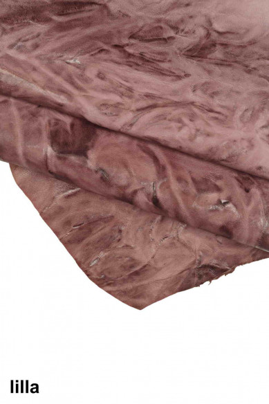 Genuine leather hide vegetable WASHED NAPPA sheepskin purple lilac green wrinkled sheep soft distressed italian skin