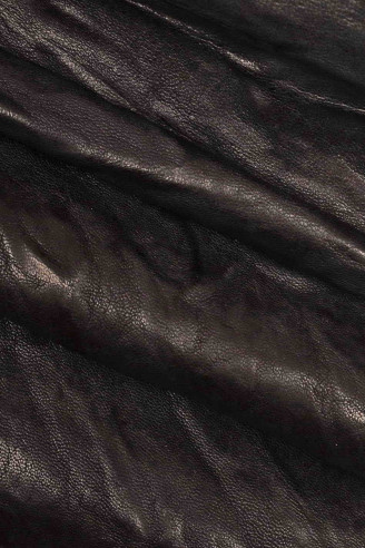 Genuine leather hide WASHED SHEEPSKIN blue wrinkled sheep metallic shiny  distressed italian skin for crafting