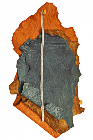 Genuine leather hide vegetable WASHED...