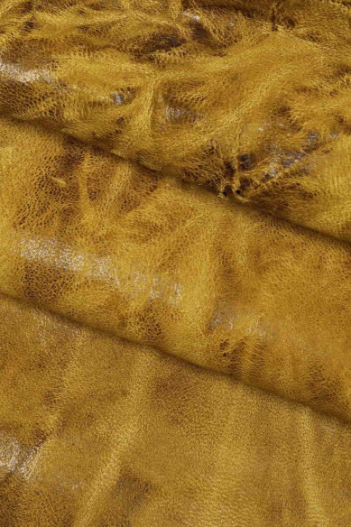 Genuine leather hide vegetable WASHED NAPPA sheepskin yellow coral blue wrinkled sheep soft distressed italian skin