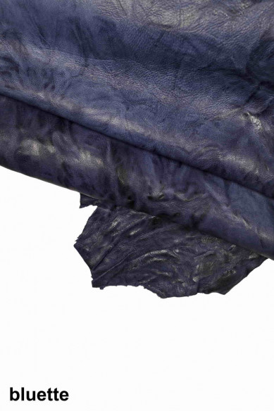 PELLE VEGETALE lavata - nappa su montone effetto stropicciato - pellame morbido dal look vintage