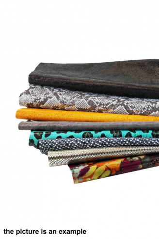 Mix LEATHER pieces - big size cutouts...