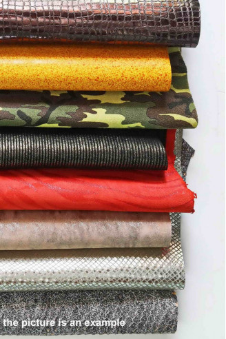 Mix LEATHER pieces - big size cutouts...