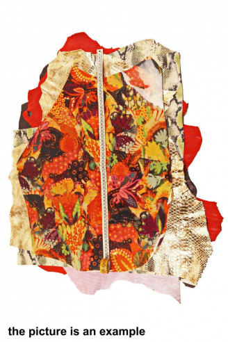 Mix LEATHER pieces - big size cutouts...