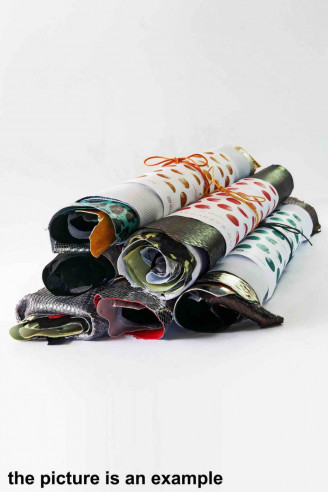 Mix LEATHER pieces - big size cutouts...