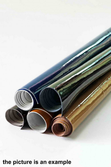 Leather PATENT pieces - big size scraps - solid colors, smooth, pearlized, naplak, dark WINTER tones, crafting italian leather