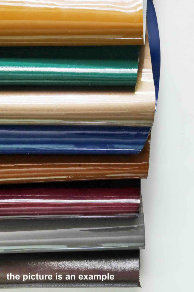 Leather PATENT pieces - big size scraps - solid colors, smooth, pearlized, naplak, dark WINTER tones, crafting italian leather