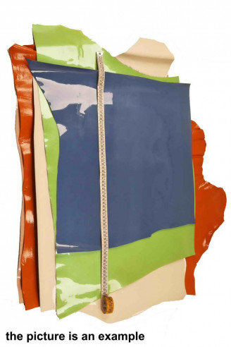 Leather PATENT pieces - big size...