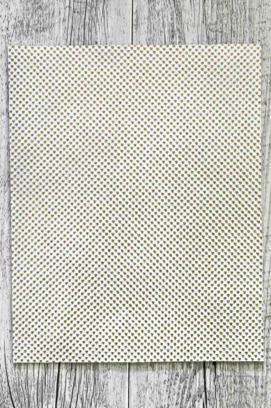 Leather pieces backed cork, made in Italy, abstract textured, light gold glitter, calfskin white gold tiny triangles on the back