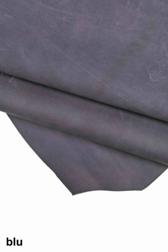 Pelle di nabuk grigio, viola, blu,...