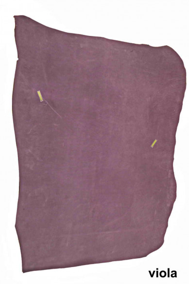 Grey, purple, blue suede calfskin leather hide, slightly wrinkled nabuk cowhide with wax, matt, vintage skin