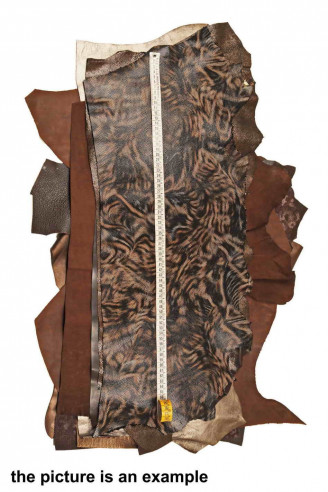 Scampoli di pelle miste, tonalità di...