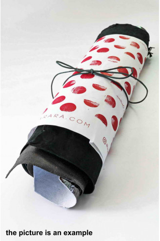 Mix leather scraps - BLACK and GREY -...