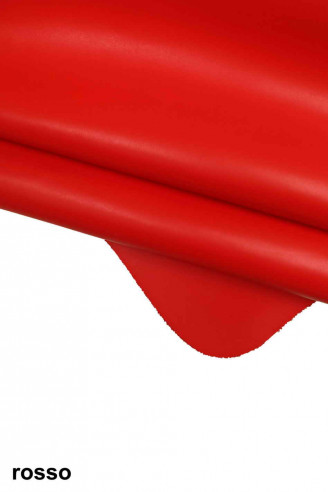 PELLE NATURALE rossa, vitello ocra,...