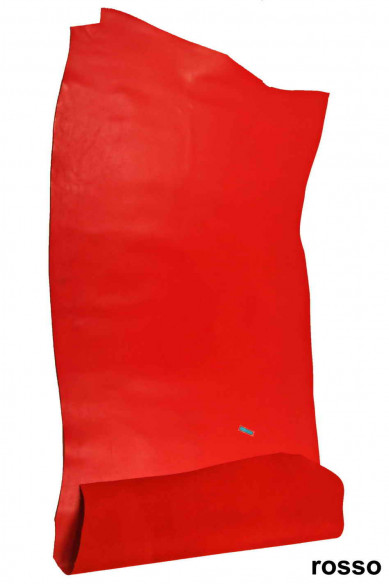 PELLE NATURALE rossa, vitello ocra, beige taupe, pellame semi lucido, classico e sportivo