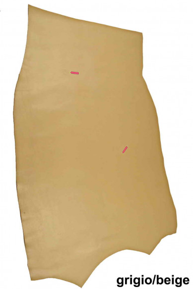 PELLE NATURALE rossa, vitello ocra, beige taupe, pellame semi lucido, classico e sportivo