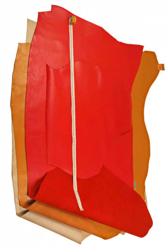 NATURAL COWHIDE leather skins, beige...