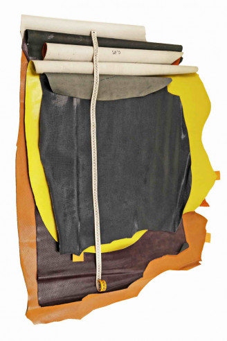 TEXTURED PATENT leather hides, purple...