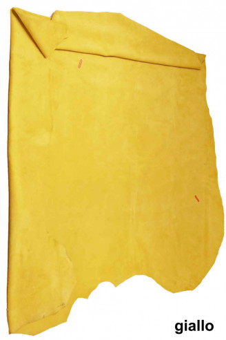 PELLI CAMOSCIO colore giallo e...