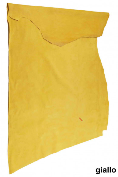 PELLI CAMOSCIO colore giallo e turchese, vitello scamosciato morbido, pellami velour colorati