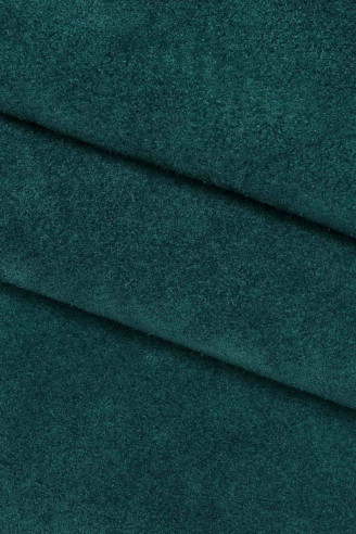 SOFT SUEDE cow leather hide, green...