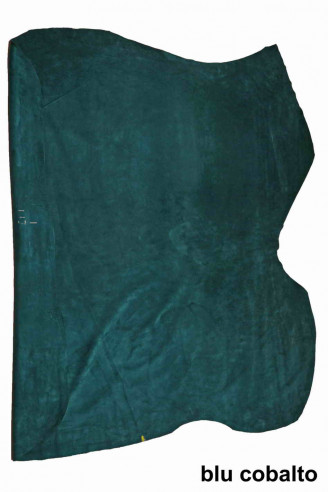 SOFT SUEDE cow leather hide, green...