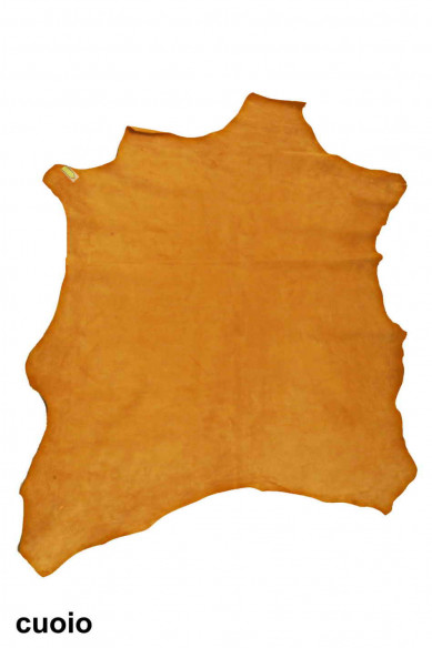 Pellame SCAMOSCIATI MORBIDI, pelli di camoscio capra velour panna, cuoio, rosso scuro