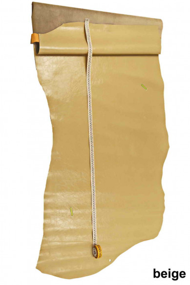 Pellami LUCIDI effetto VERNICIATO, pelle laccata grigio chiaro, beige, camel stropicciata