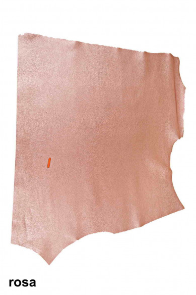 PELLE LAMINATA con grana turchese, rosa, platino, vitello stampa dollaro cervo, pellame metallizzato