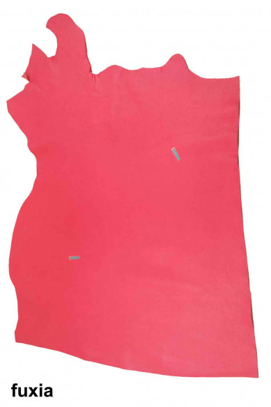 Fuchsia, pink, brown GRAINY LEATHER hide, pebble grain printed cowhide, soft thick calfskin