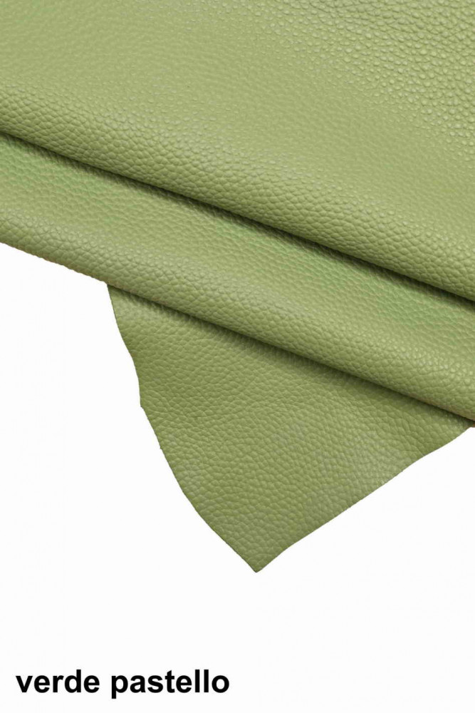 Avio light blue, green GRAINY LEATHER...