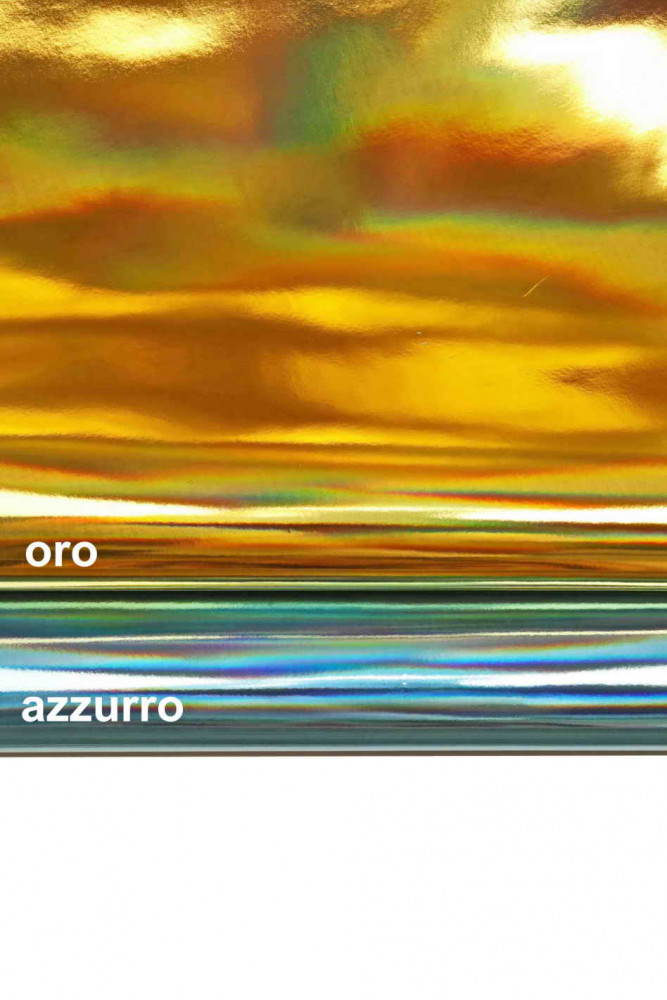 PELLAME IRIDESCENTE oro azzurro...