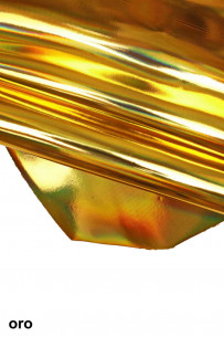 Gold, light blue IRIDESCENT...