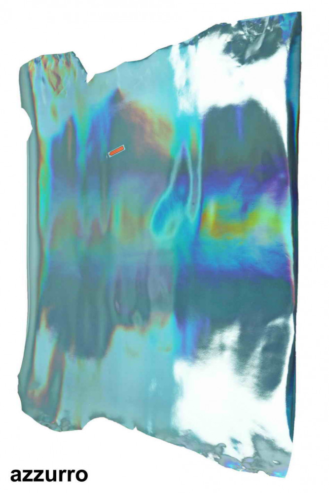 Gold, light blue IRIDESCENT METALLIC...