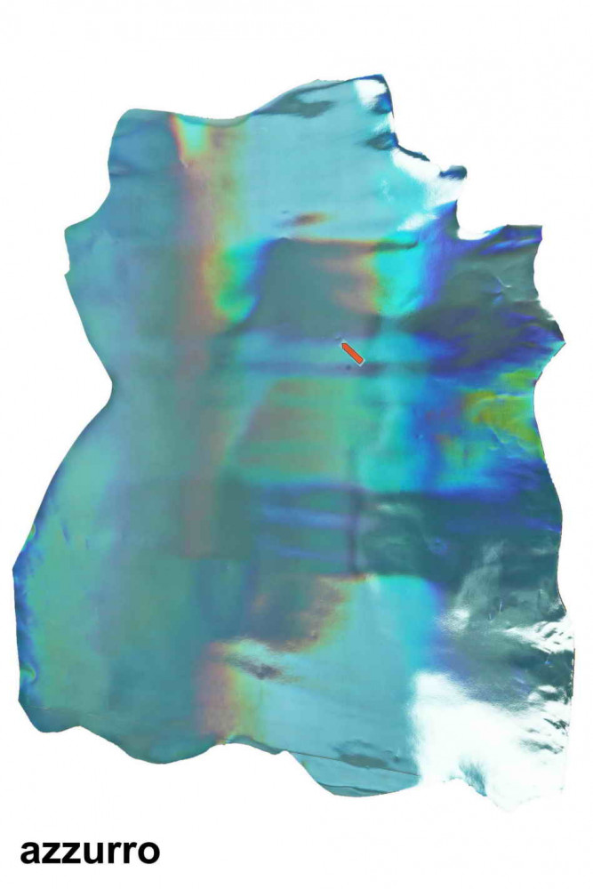 Gold, light blue IRIDESCENT METALLIC...