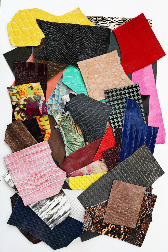 Sacchetto di ritagli di pellami di...