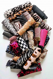 Leather hairy calf printed... 2